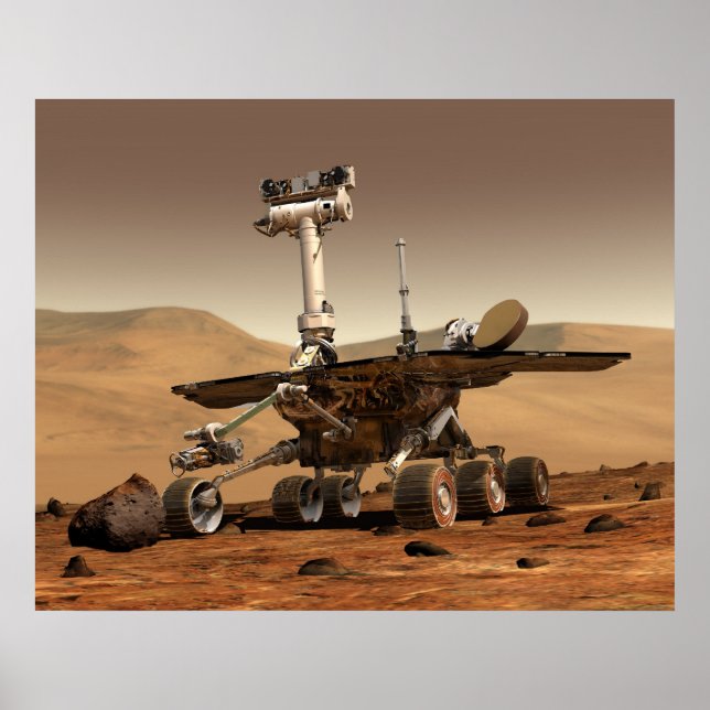 NASA's Mars Rover 'Spirit' Poster (Front)