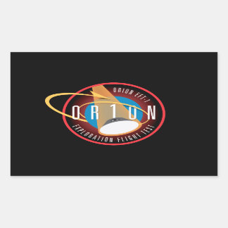 NASA's Orion EFT-1 Flight Official Mission Patch Rectangular Sticker