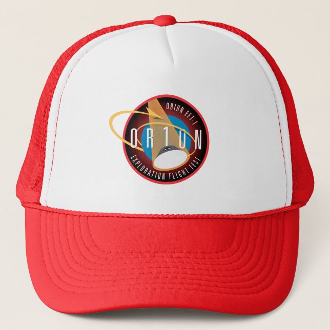 NASA's Orion EFT-1 Flight Official Mission Patch Trucker Hat (Front)
