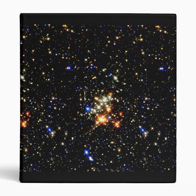 NASAs Quintuplet Star Cluster space 3 Ring Binder (Front)