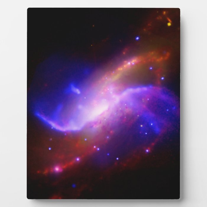 NASAs spiral galaxy M106 Photo Plaque