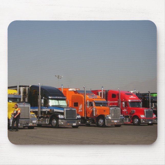 Nascar Car Haulers Mousepad (Front)