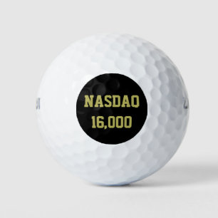 NASDAQ 16000 Stock Market Celebration Golf Balls