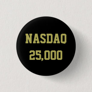 NASDAQ 25000 Stock Market Celebration Button