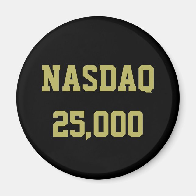 NASDAQ 25000 Stock Market Celebration Magnet (Front)