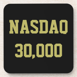 NASDAQ 30000 Stock Market Celebration Beverage Coaster