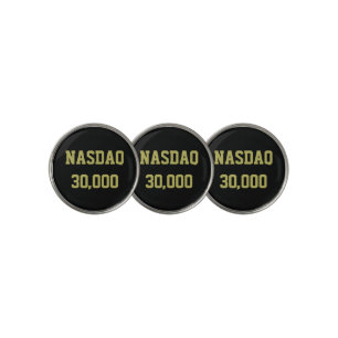 NASDAQ 30000 Stock Market Celebration Golf Ball Marker