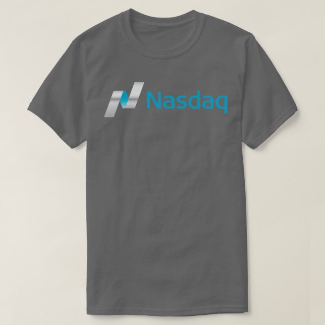 Nasdaq Stock Market Exchange Logo T-Shirt (Design Front)