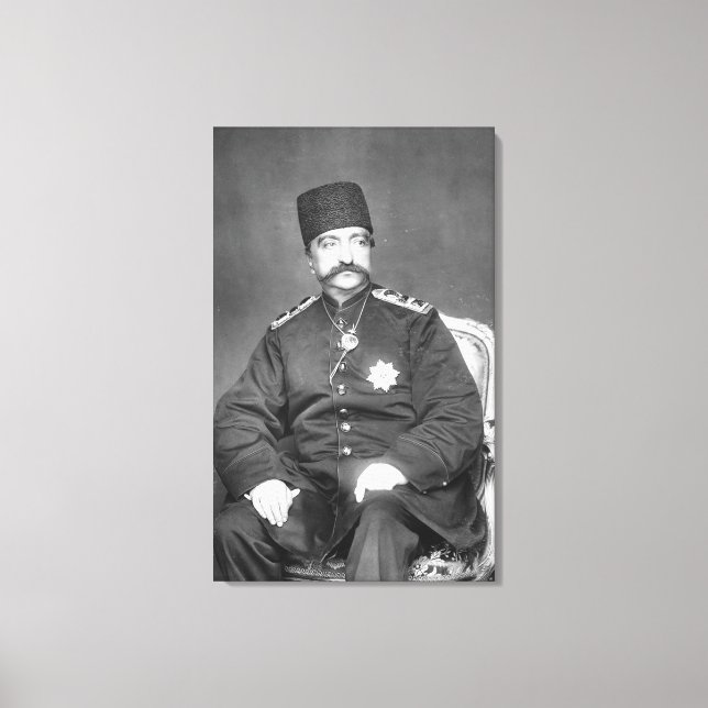 Naser al-Din Shah Qajar of Persia Canvas Print (Front)