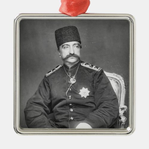 Naser al_Din Shah Qajar of Persia Metal Ornament
