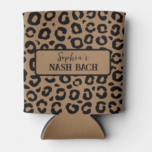 Nash Bach leopard print Can Cooler