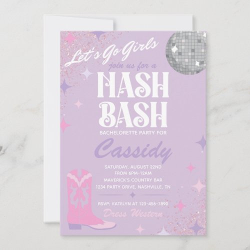 Nash Bash Bachelorette Party  Nash Bash Invite