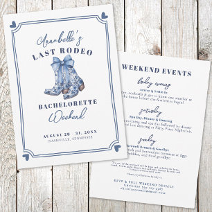 Nash Bash Last Rodeo Bachelorette Party Invitation