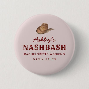 Nash Bash Nashville Bachelorette Party Weekend Button