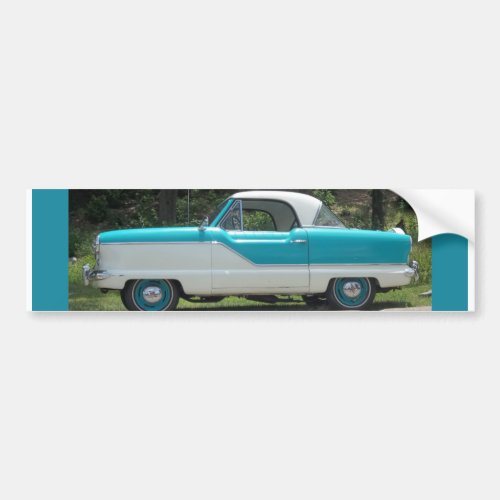 Nash Hudson Metropolitian blue and white Bumper Sticker