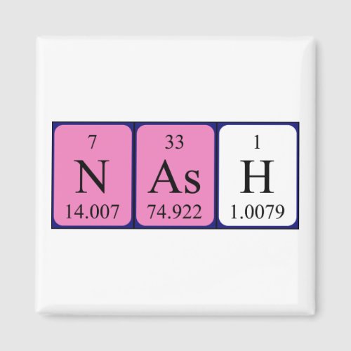 Nash periodic table name magnet