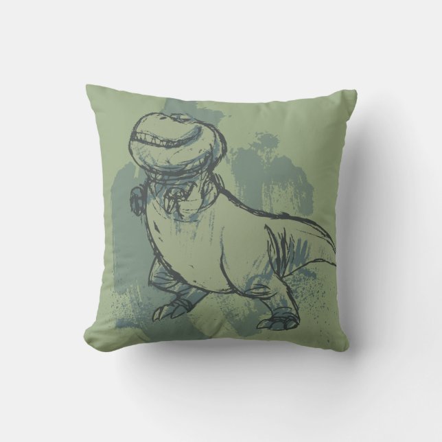 Nash Sketch Throw Pillow (Front)