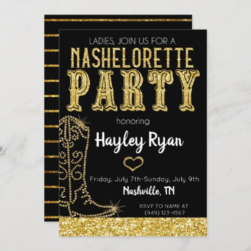 Nashelorette Bachelorette Nashville Invitation