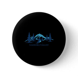 Nasho Valley Machusetts Ski Resort Skiing Skier  Button