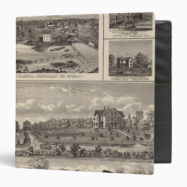 Nashua farm and residence 3 ring binder (Front/Inside)