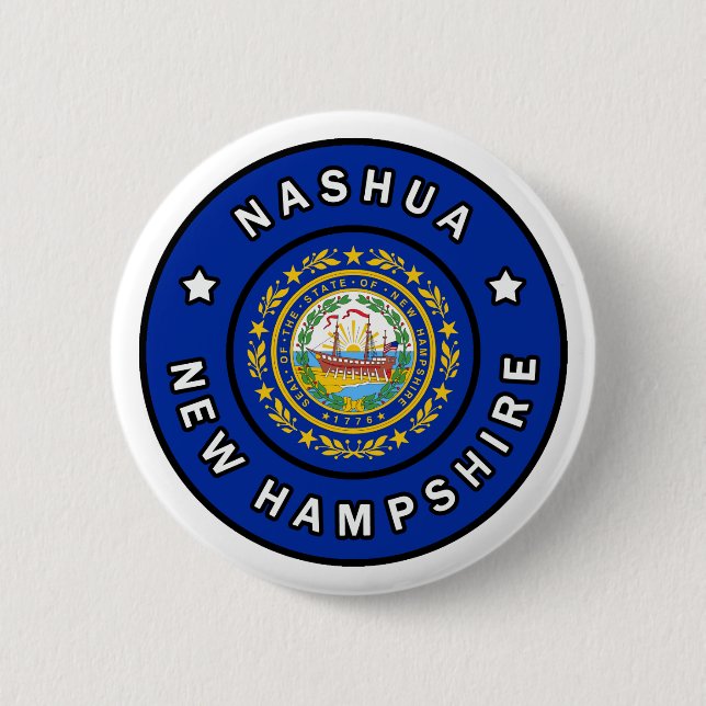 Nashua New Hampshire Button (Front)