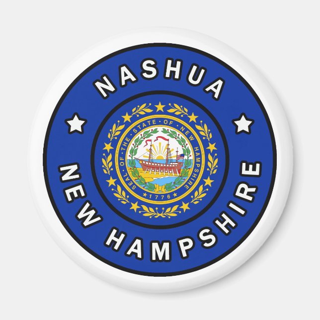 Nashua New Hampshire Magnet (Front)