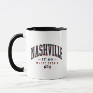Nashville 1951 Music Spirit Vintage Americana Mug