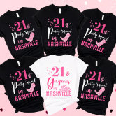 Personalized 21st Birthday Buy Me A Drink QR Code Tri-Blend Shirt