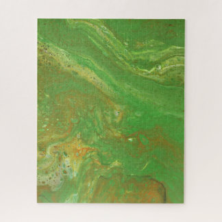 Nashville 2 Soft Green Abstract Puzzle