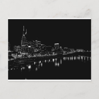 Nashville At Night Postcard
