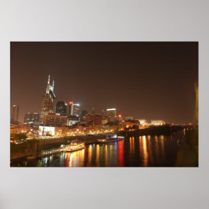 Nashville at Night Print