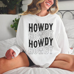 Nashville Bachelorette Howdy Custom Bridesmaid Sweatshirt