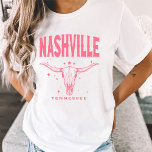 Nashville Bachelorette Last Bash In Nash Cowgirl T-Shirt<br><div class="desc">Introducing the ultimate bachelorette party shirt - our trendy matching Nashville Tennessee bull skull tee! This stylish western graphic tee is the perfect way to celebrate your upcoming nuptials and make a statement while doing it. Featuring a bold bull skull design on the front and cowgirls on the back, this...</div>