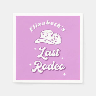 Nashville Bachelorette Last Rodeo Napkins