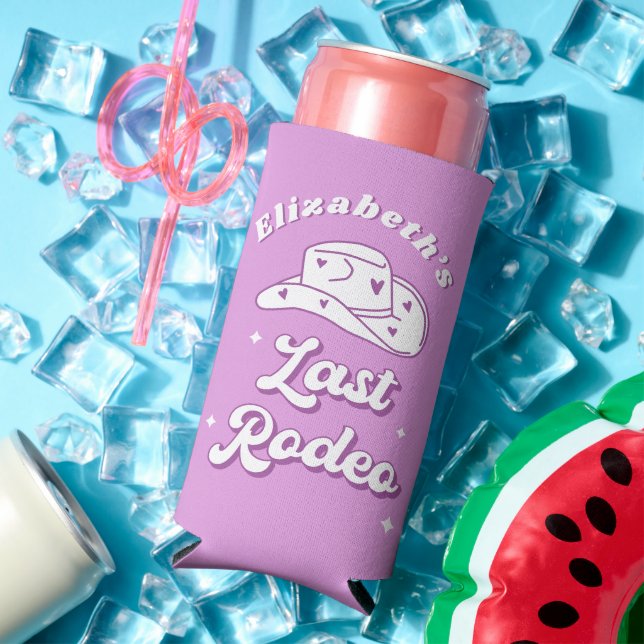 Nashville Bachelorette Last Rodeo Seltzer Can Cooler (In Situ Summer)
