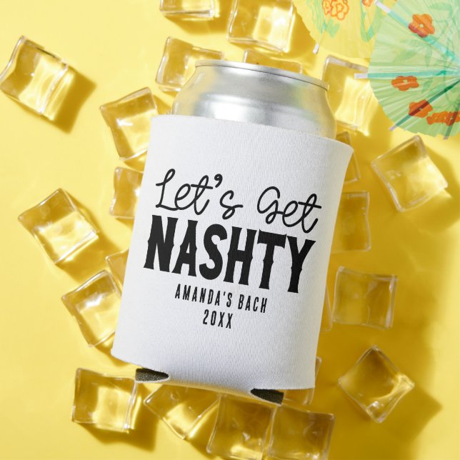 Nashville Bachelorette Party Custom Bridesmaid Can Cooler (In Situ Summer)