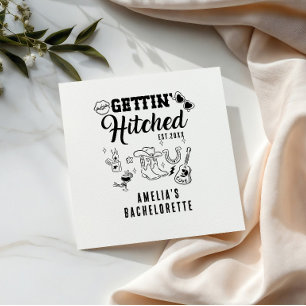 Nashville Bachelorette Party “Gettin’ Hitched”  Napkins