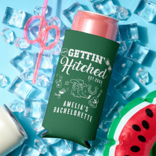Nashville Bachelorette Party “Gettin’ Hitched” Seltzer Can Cooler