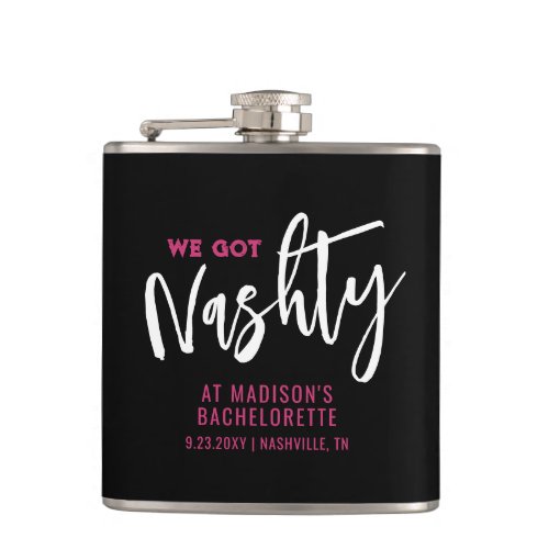 Nashville Bachelorette Personalized Favor Flask