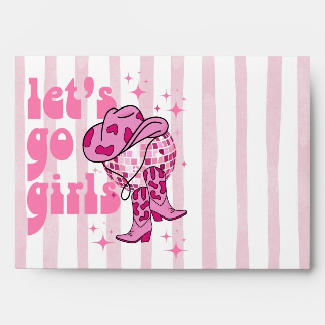 Nashville Bachelorette Rodeo Weekend Envelope (Front)