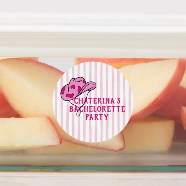 Nashville Bachelorette Rodeo Weekend Itinerary  Labels (Affixed)