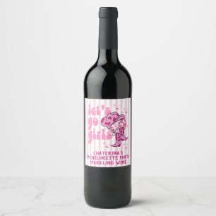Nashville Bachelorette Rodeo Weekend Itinerary Wine Label