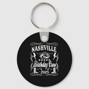 Nashville Birthday Bash 2025 Whiskey Theme Keychain