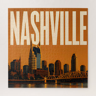 Nashville Broadway Music District Jigsaw Puzzle