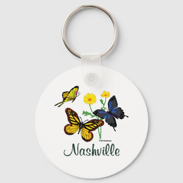 Nashville Butterflies Keychain (Front)