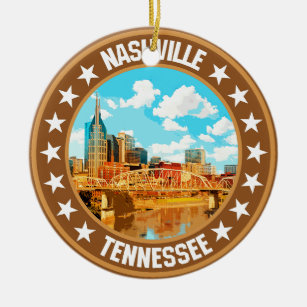 Nashville                                          ceramic ornament