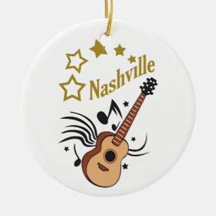 Nashville Ceramic Ornament