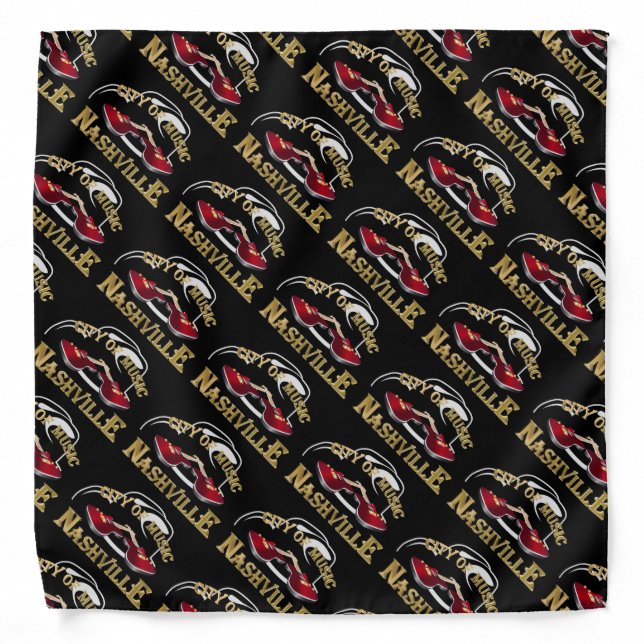 Nashville. City of music Bandana (Front)