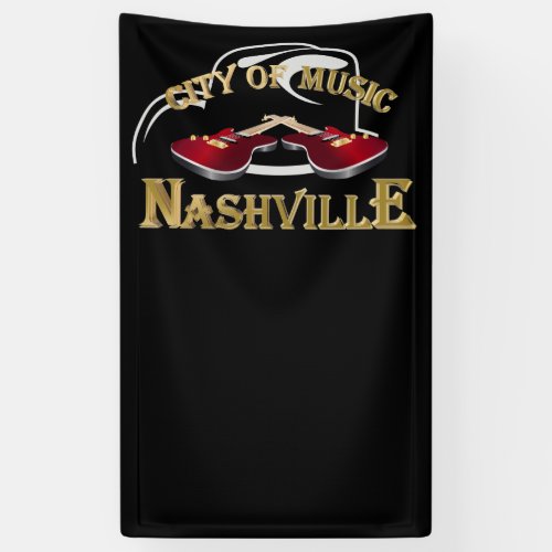 Nashville City of music Banner