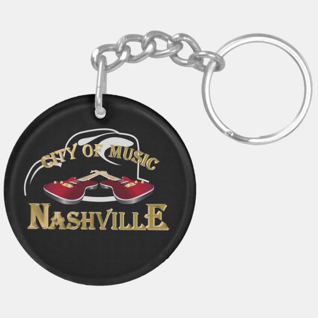 Nashville. City of music Keychain (Back Left)
